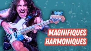 cours de basse, steve harris, harmoniques, tablature