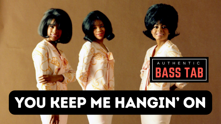 you keep me hangin on, supremes, motown, basse, cover, tablature