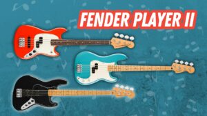 fender player II, jazz bass, precision bass, mustang bass